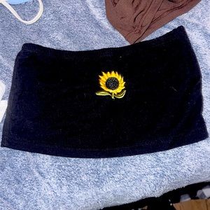Sunflower tube top